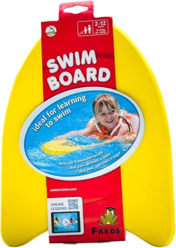 FREDS SWIM ACADEMY Schwimmbrett für Kinder - SWIMBOARD als Schwimmhilfe um spielend...