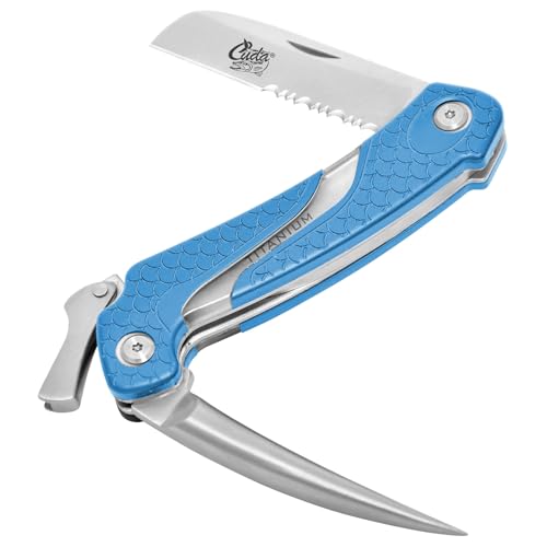 Cuda,18092, Marlin AA8Spike sailor knife, stainless steel 1.4116, titanium nitride coated