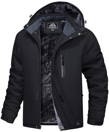 MAGCOMSEN Winterjacken Herren Warm Softshelljacke Winddicht Wasserdicht Skijacke Herren...