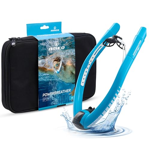 POWERBREATHER AMEO Sport - Atem Trainingsgerät fürs Schwimmbecken mit 100% Frischluft...