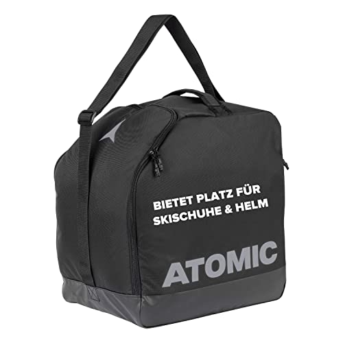 ATOMIC Boot & Helmet Bag Schwarz/Grau - Wasserabweisende Tasche für Skischuhe & Helm -...