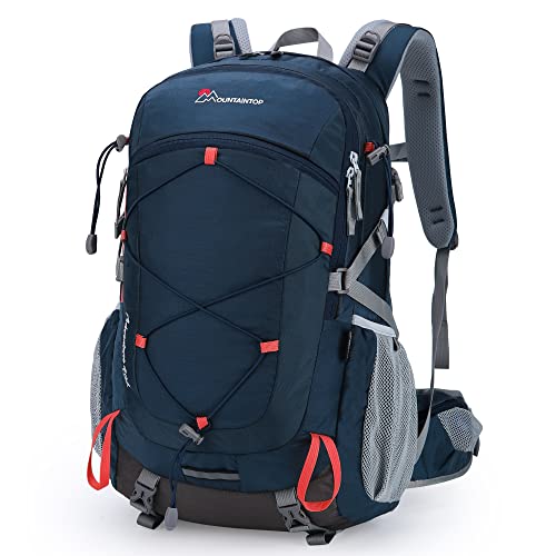 MOUNTAINTOP 40L Wanderrucksack Herren Damen Trekkingrucksack mit Regenhülle...