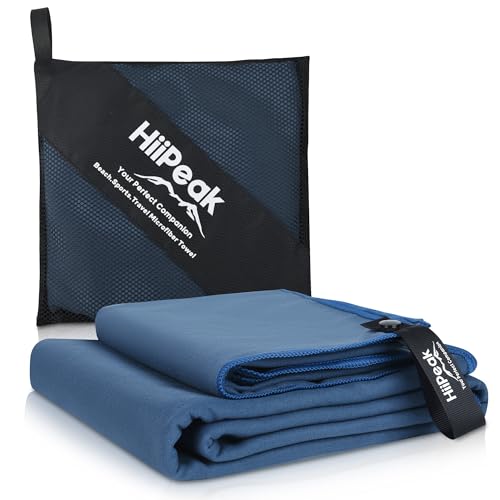 HiiPeak Mikrofaser Handtuch 2 Stück (160cmx80cm + 80cmx40cm) microfaser handtücher...