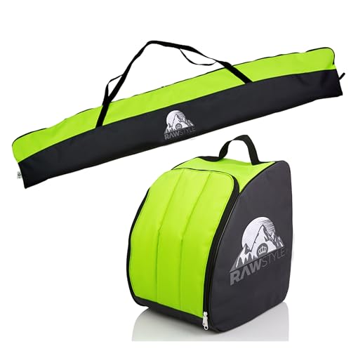 Rawstyle Skitasche Ski-Schuh-Tasche Set, SKI-Tasche, 160cm oder 180cm, wasserdicht, Ski...