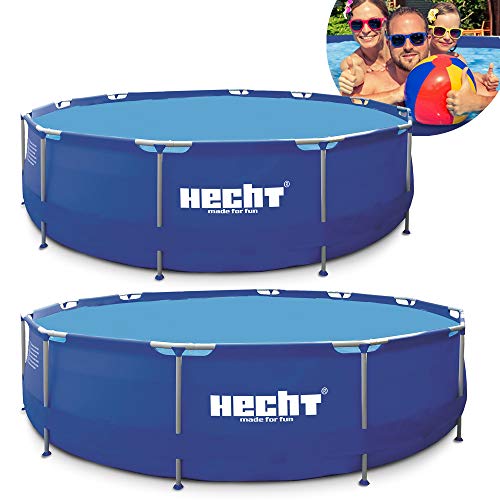 Hecht Stahlrahmen Pool Swimmingpool – 360 x 76 cm und 300 x 76 cm zur Auswahl –...