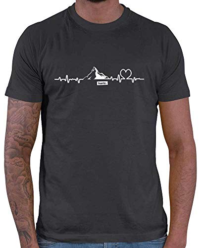 HARIZ - Wandern Geschenk - Snowboard Freestyle Winter - Berge t-Shirt - Herren T-Shirt und...