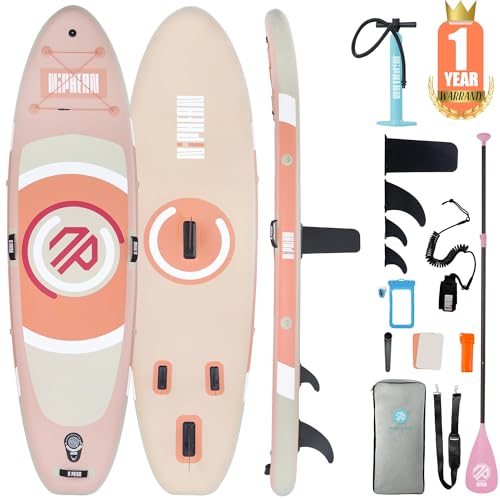 Niphean Stand Up Paddling Board, 305cm Aufblasbare SUP Board mit Stabilen Flossen und...