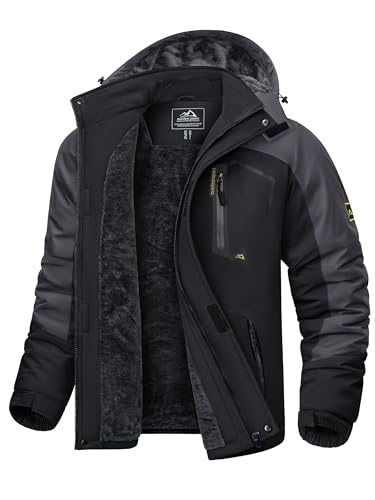 KEFITEVD Skijacke Herren Wasserdicht Atmungsaktiv Snowboardjacke