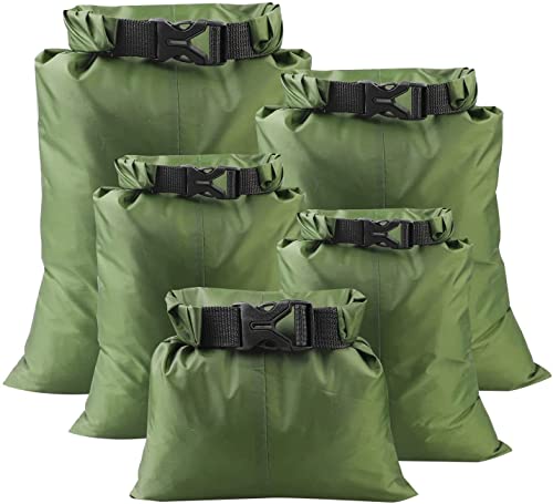 5 Stück wasserdichte Trockentaschen, Outdoor Wasserdichter Dry Bag Trockenbeutel...