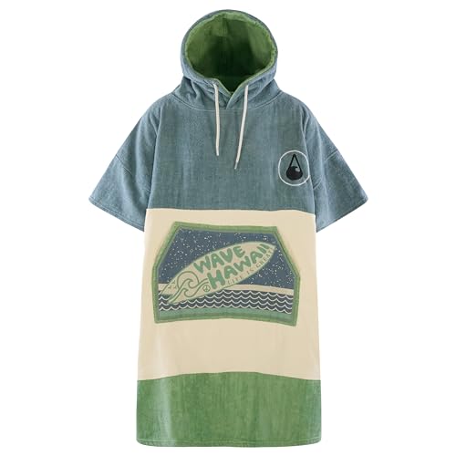 WAVE HAWAII Curitiba Surfponcho für Körpergrößen von 170-200 cm Poncho 100% ÖKO...