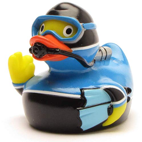 Badeente Taucher I Quietscheentchen Tauchsport I L: 8 cm - Ink....