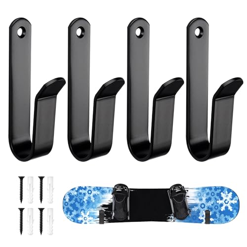 Skateboard Wandhalterung, Snowboards Wandregal Display Rack, Skihalterung Wand, Deck Ski...