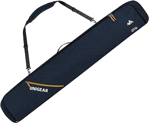 Unigear Skitasche, doppelt gepolstert, Snowboardtasche, Langlauftasche für 1-2 Paar Ski,...