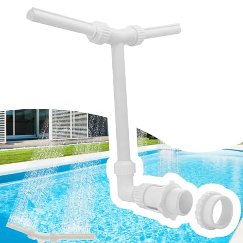 Pool Sprayer, 360 ° Verstellbarer Pool Dusche Wasser Sprüher, PVC Doppel-Poolspritze...