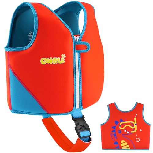 OSHYLE Kinder Schwimmweste - Jungen Mädchen Neopren Schwimmen Jacke Kleinkind Schwimmen...