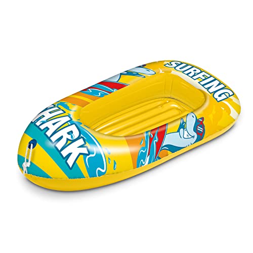 Mondo Toys – Surfing Shark Boat – Schlauchboot mit aufblasbarer Basis, für Kinder,...