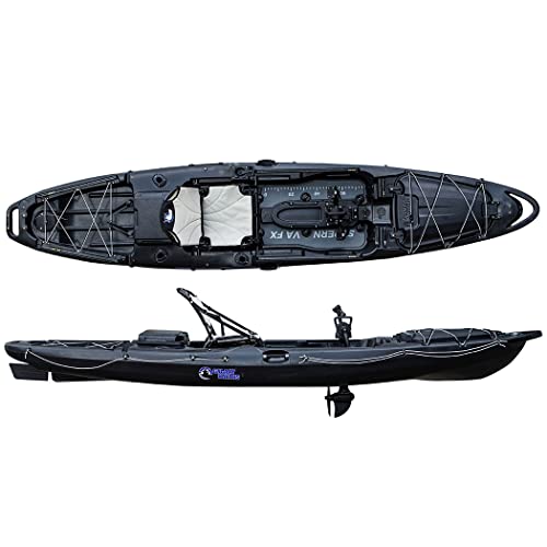 Galaxy Kayaks Supernova FX Sit on Top Angelkajak mit Pedalantrieb Steuerung Sitz, Galaxy...