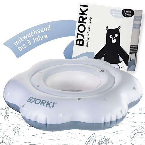 BJORKI® Schwimmring Baby - Mitwachsende Schwimmhilfe für Babys von 6 Monate bis 3 Jahre...