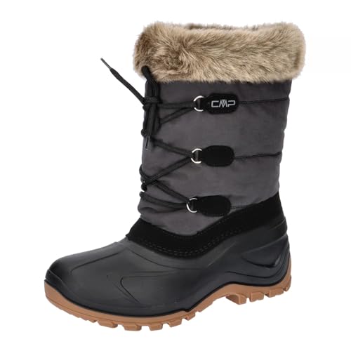 CMP Damen Nietos Low Wmn Snowboot Shoes Walking Shoe Mid-Top, Schwarz, 39 EU
