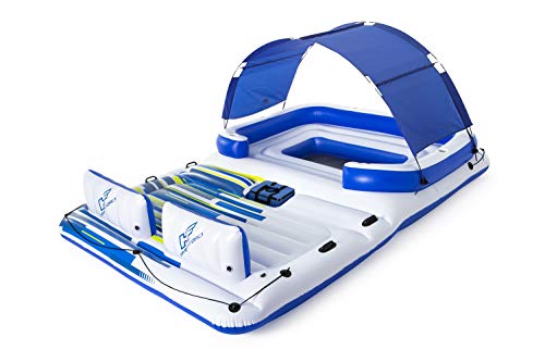 Bestway 43105EU-03 - Badeinsel Tropical Breeze, 6 Personen, 389 x 274 x m, Blue