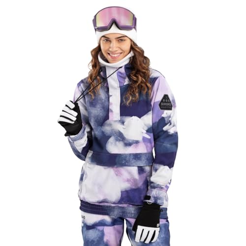 SIROKO - Snowboardjacke mit Kängurutasche für Damen W3-W Cloudmont - M - Mehrfarbig