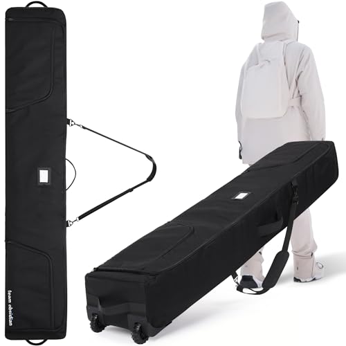 TeamObsidian Snowboard und Ski Tasche bis 175cm - Snowboardtasche - Boardbag für 175cm...