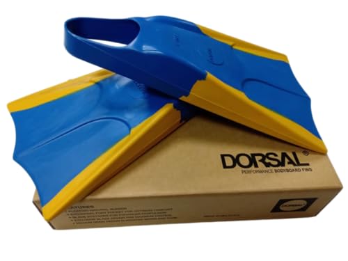 DORSAL Bodyboard Floating Swimfins (Flippers) 10-11 Blue/Yellow