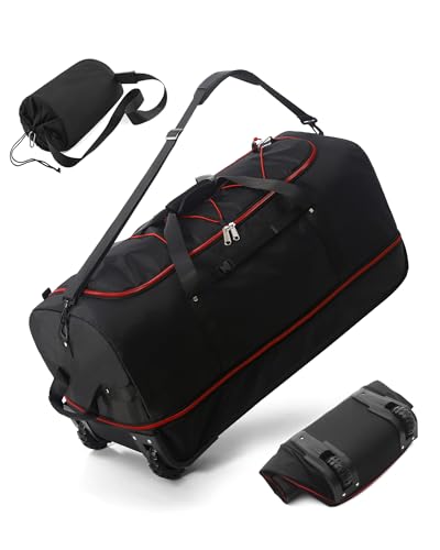 YHYEH 32''/80cm 110L Erweiterbare 140L Reisetasche mit 2 Inline-Rollen,Umwandelbare Große...