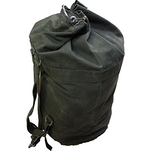 Armeeverkauf Original Bundeswehr BW Seesack 120l Ösen Verschlussbügel Rucksack Oliv