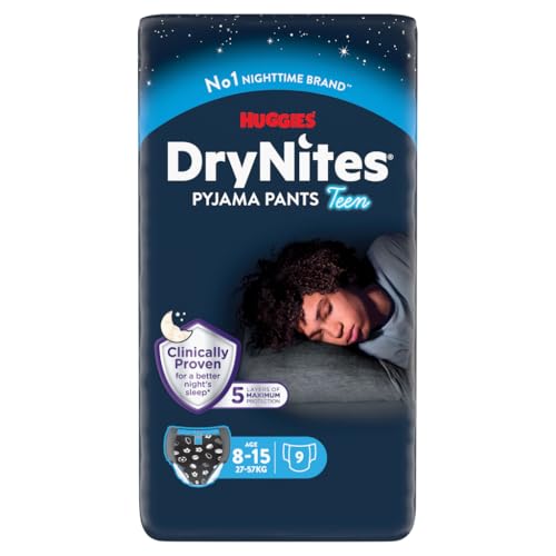 Huggies DryNites hochabsorbierende Nachtwindeln bei Bettnässen, für Jungen 8-13 Jahre...