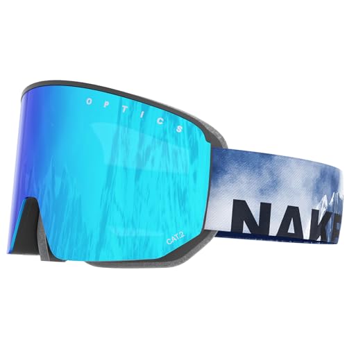 NAKED Optics The NOVA Skibrille Männer, Ski Brille Frauen, Snowboardbrille (NOVA Steep,...