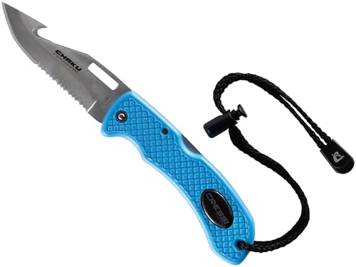 CRESSI Unisex-Adult Chaku Knife Blue Tauchermesser, Blau/Rostfreier Klinge,...