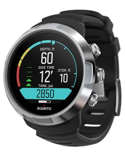 SUUNTO D5 Tauchcomputer mit Farbdisplay, 100m Wasserdicht, Alarmfunktion, Stoppuhr,...