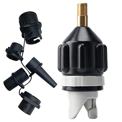 WOUMON SUP Pumpe Adapter, Aufblasbarer Luftpumpenadapterset mit Gasdüse,...