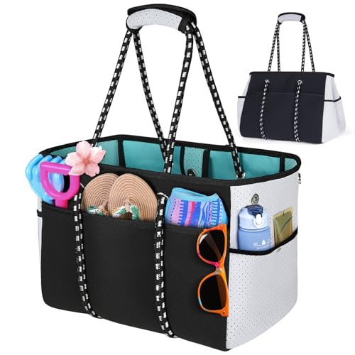 RAINSMORE Strandtasche XXL Familie Groß Badetasche Shopper Damen Mehrzweck Atmungsaktiv...