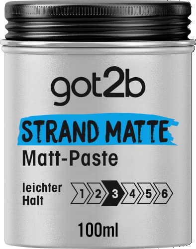 got2b Strand Matte Matt-Paste (100 ml), Styling Paste für matte Surfer Looks, zum...