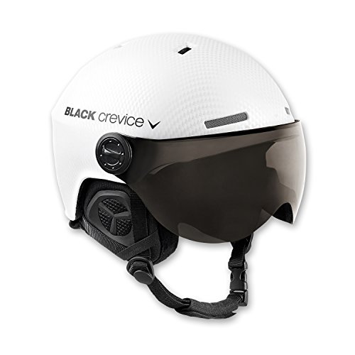 Black Crevice Skihelm mit Visier, Gstaad