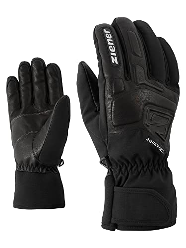 Ziener Herren GLYXUS Ski-Handschuhe/Wintersport | wasserdicht atmungsaktiv, black, 8,5