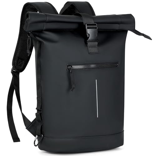 Lekeinchi Rolltop Rucksack Wasserdicht für Damen & Herren, Großer, mit Computerfach für...