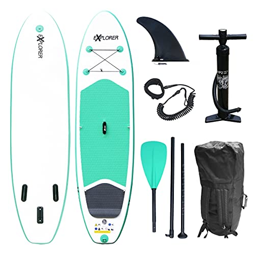 Loftra SUP Explorer Board Set Stand Up Paddle aufblasbar Surfboard Paddling ISUP 300