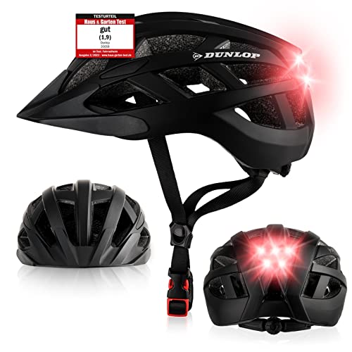 Dunlop Sports Fahrradhelm mit Licht - Sofort gesehen Werden - Ultraleichter Spezial Damen...