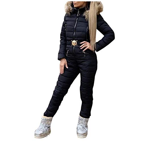 Lazzboy Skianzug Damen Schneeanzug Skioverall Skifahren Skianzüge Overall Jumpsuit Frauen...