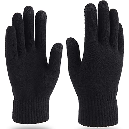 LucaSng Strickhandschuhe Winter Handschuhe Herren Damen Touchscreen Winterhandschuhe...