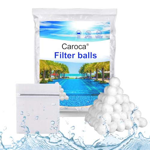 Caroca Pool Filterbälle 1400g Filter Ersetzen 50kg Filtersand Extra langlebige...