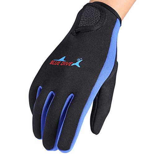 Tauchhandschuhe, 1Pair 3Colors Fünf-Finger-Neoprenhandschuhe zum Tauchen, Schnorcheln,...