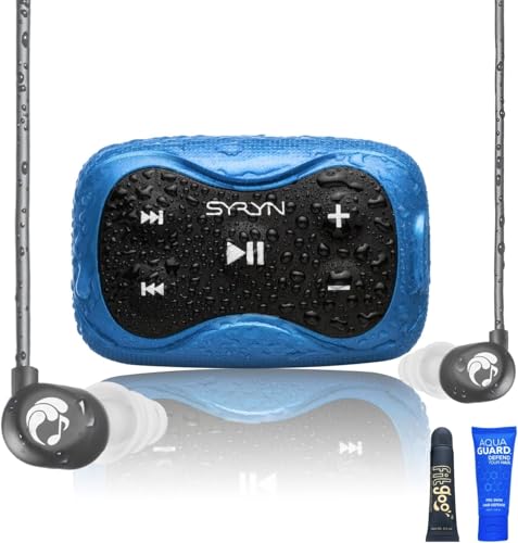 Wasserdichtes 8 GB SYRYN Swimbuds Flip Bundle zum Schwimmen mit Musik | Ziehen Sie MP3,...