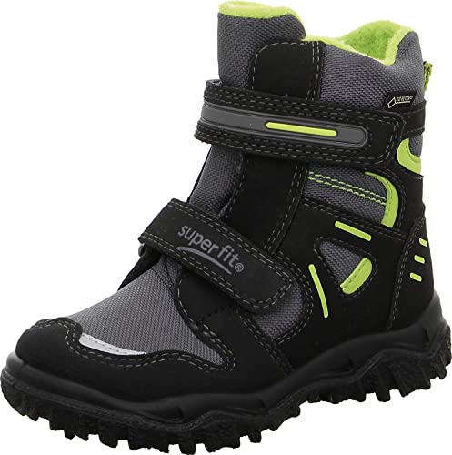 Superfit Jungen HUSKY warm gefütterte Gore-Tex Schneestiefel, Schwarz (Schwarz...