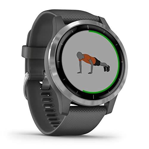 Garmin vívoactive 4 – wasserdichte GPS-Fitness-Smartwatch mit Trainingsplänen,...