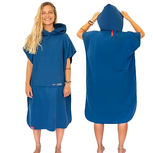 AUTDOOR® Mikrofaser Badeponcho Damen & Herren - nachhaltig aus 100% recycelten...