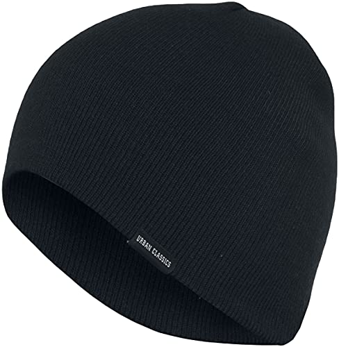 Urban Classics TB306 Unisex Strickmütze Basic Beanie, Gr. One size, Schwarz (black 7)